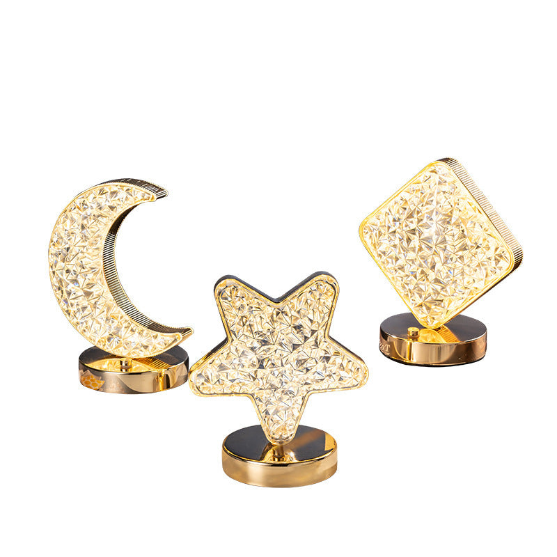 Star Moon Charging Touch Touch Small Night-light Table Lamp