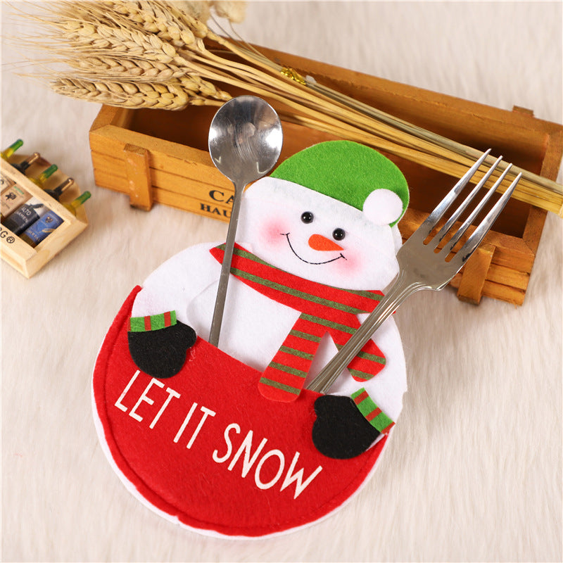 Christmas decorations Restaurant Hotel layout, knives, forks, cutlery, cutlery and knives and forks