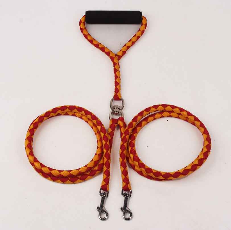 Hand-Knitted Dog Leash - Braided Rope 140cm - Amanluxe