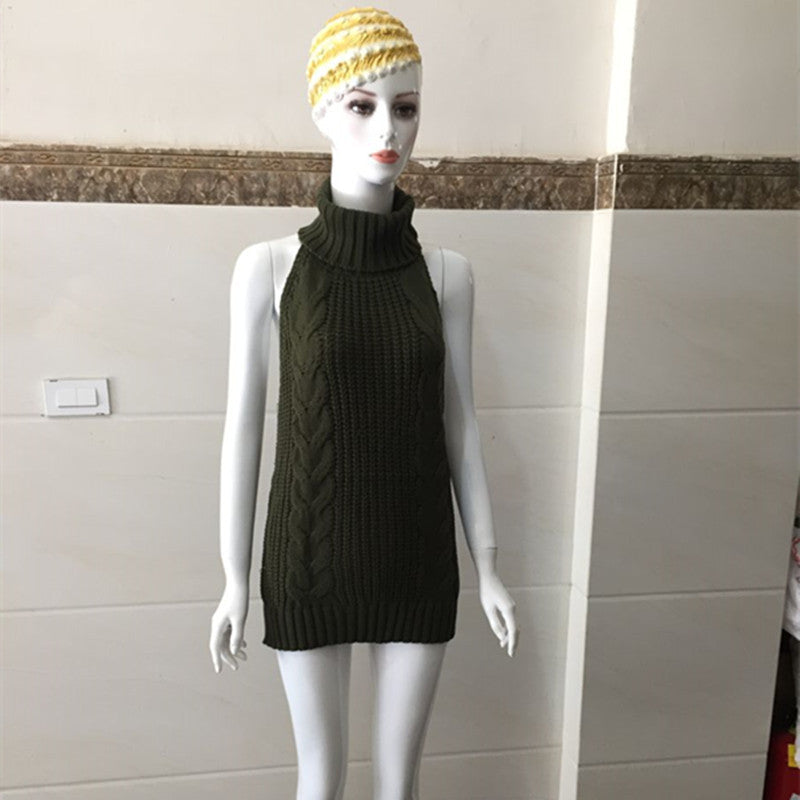 Medium and long sleeveless, sleeveless, belted skirts