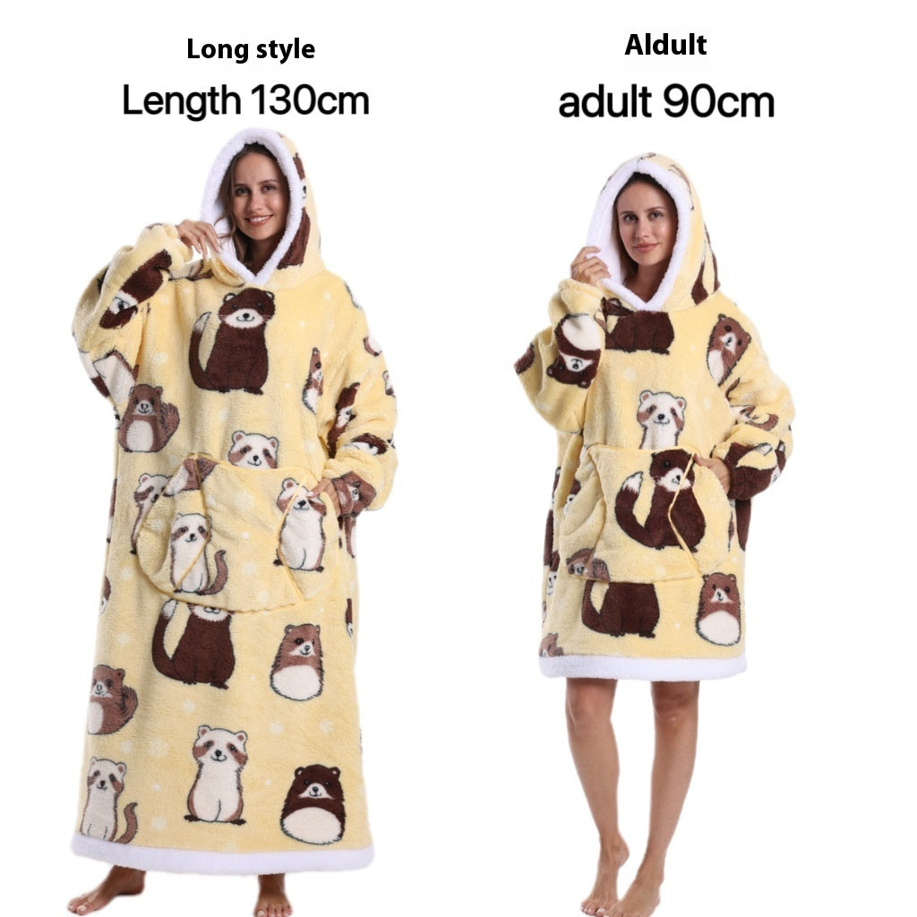 Cold-proof Clothes Pajamas Lazy TV Blanket