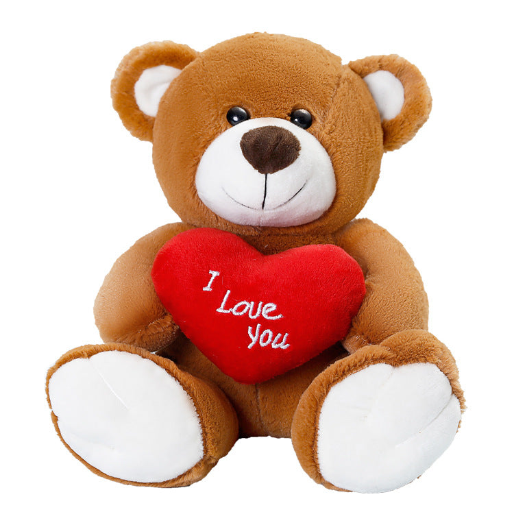 Cute Cartoon Hug Bear With Bow Tie Bear Plush Doll