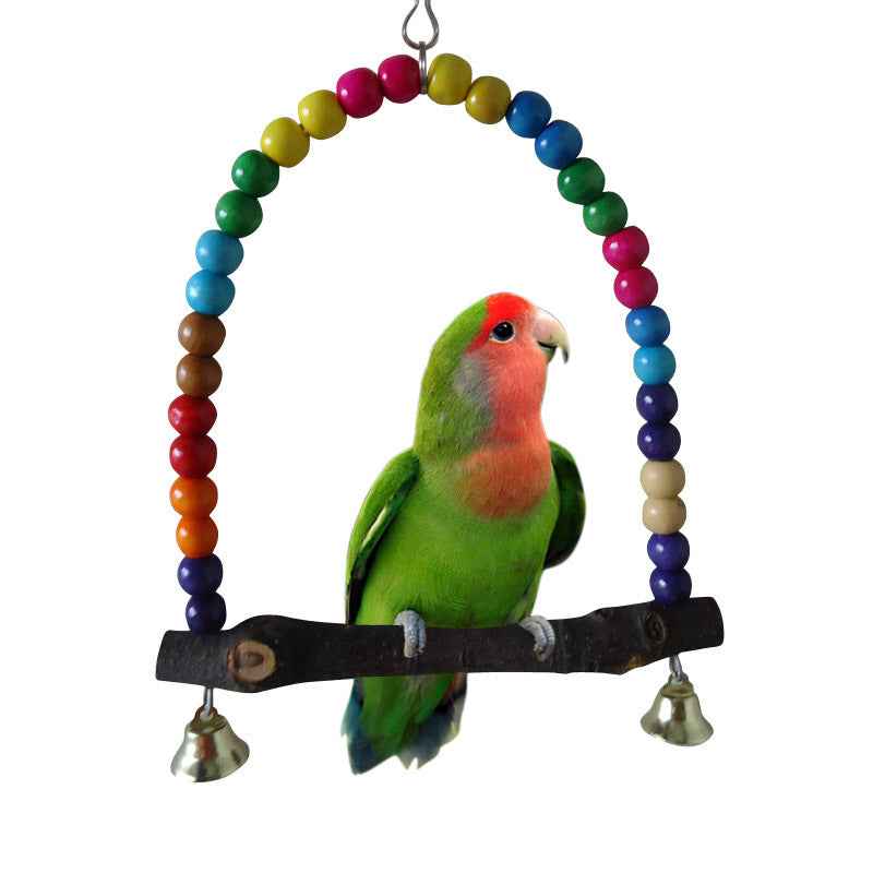 Bird Climbing Ladder with Bells - Colorful - Amanluxe