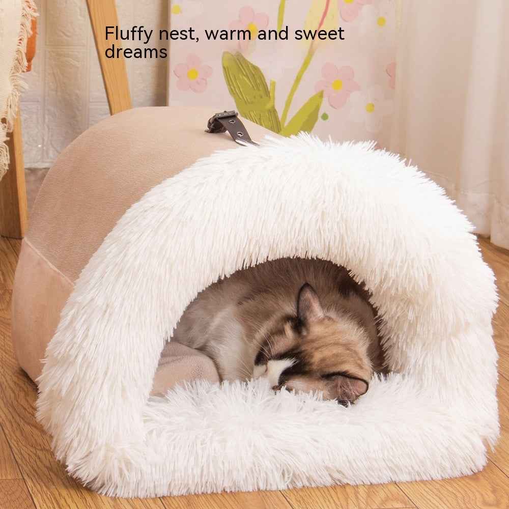 Portable Pet Nest - Warm Winter Bed - Amanluxe
