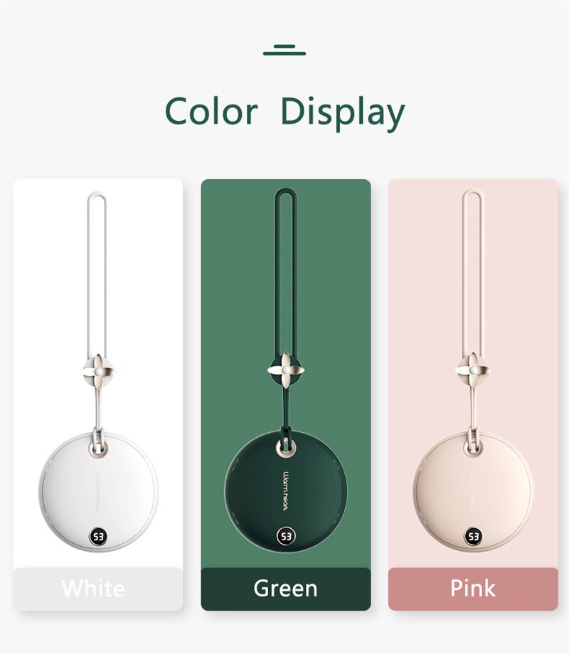 Compatible With , Hand Warmer Heater Poverbank 5000mAh Powerbank Portable Charger For Samsung11 X Xiaomi Power Bank With Digital Display