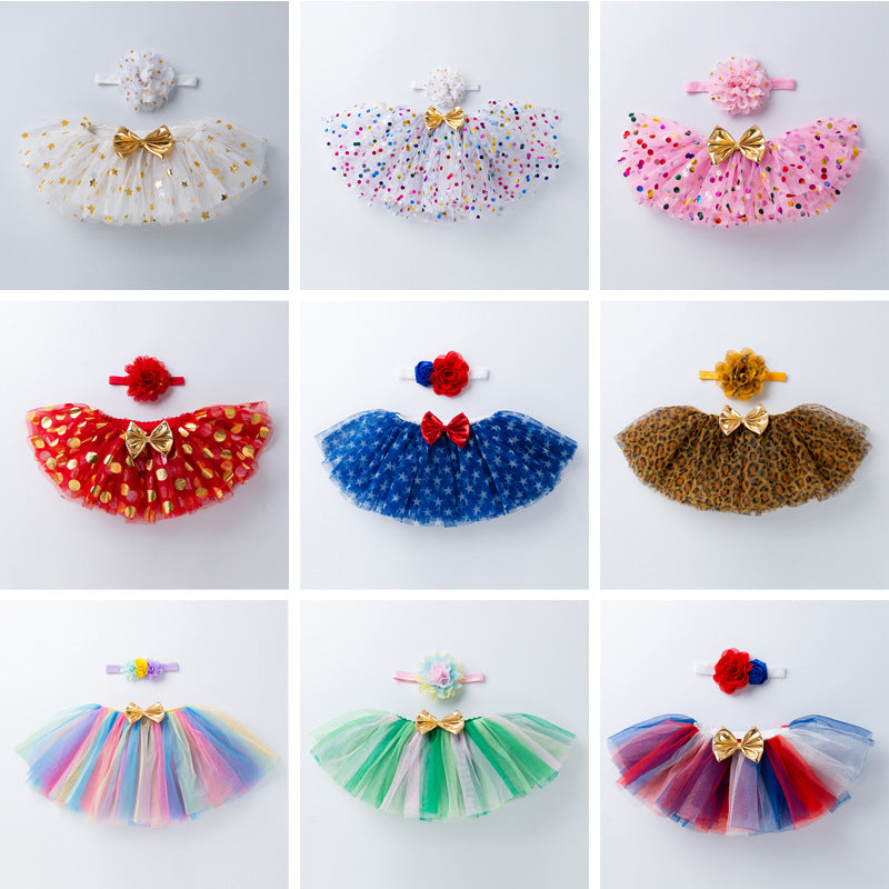 Baby Tutu Girl Leopard Print Mesh Skirt