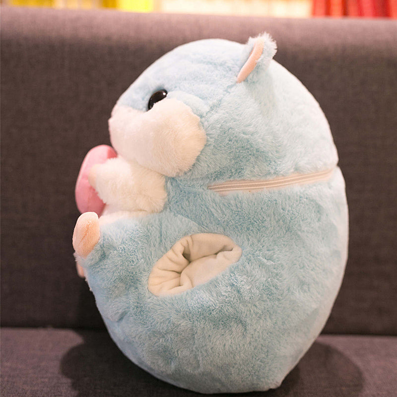 Cartoon hamster mouse pillow