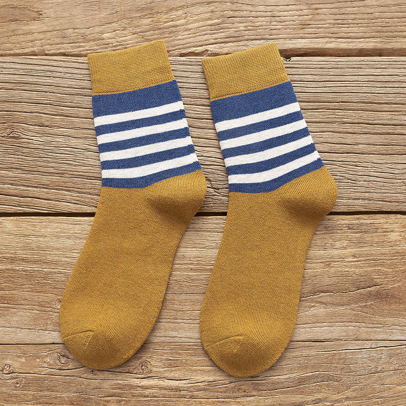 Casual Warm Socks Student Drawn Woolen Tube Socks