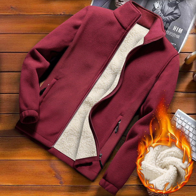 Men's Autumn And Winter Casual Fleece Jacket
