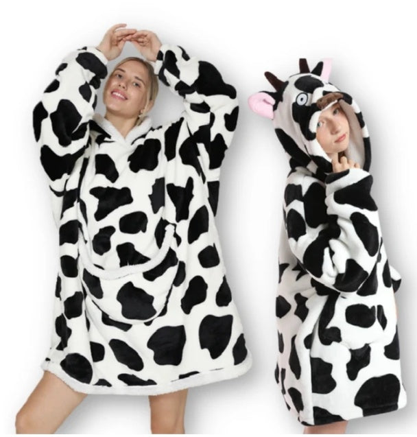 Lazy Sleeping Blanket Love Children's Cold-proof Warm Clothes Hooded