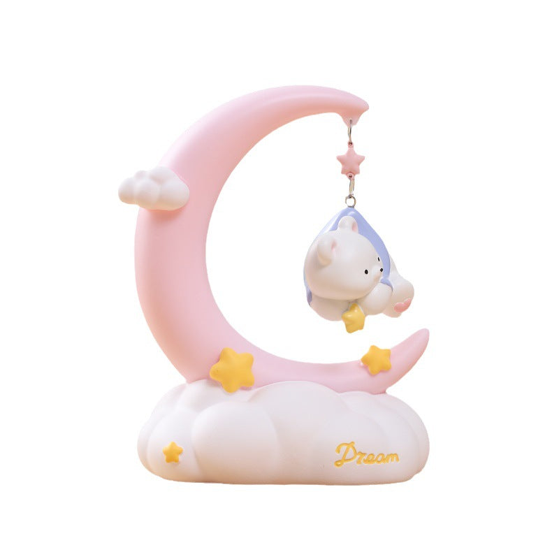 Creative Cute Moon Fairy Tale Small Night Lamp