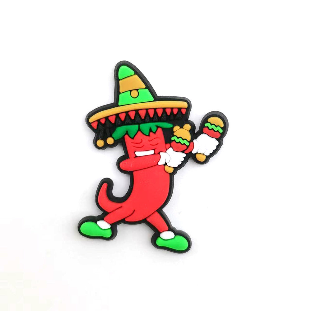 Mexican Food Series Interesting Diy Shoe Flower Decorations