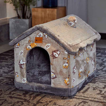 Foldable Dog House - Winter Villa Bed - Amanluxe