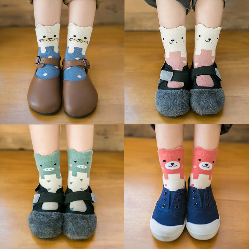 Three-dimensional cartoon baby socks