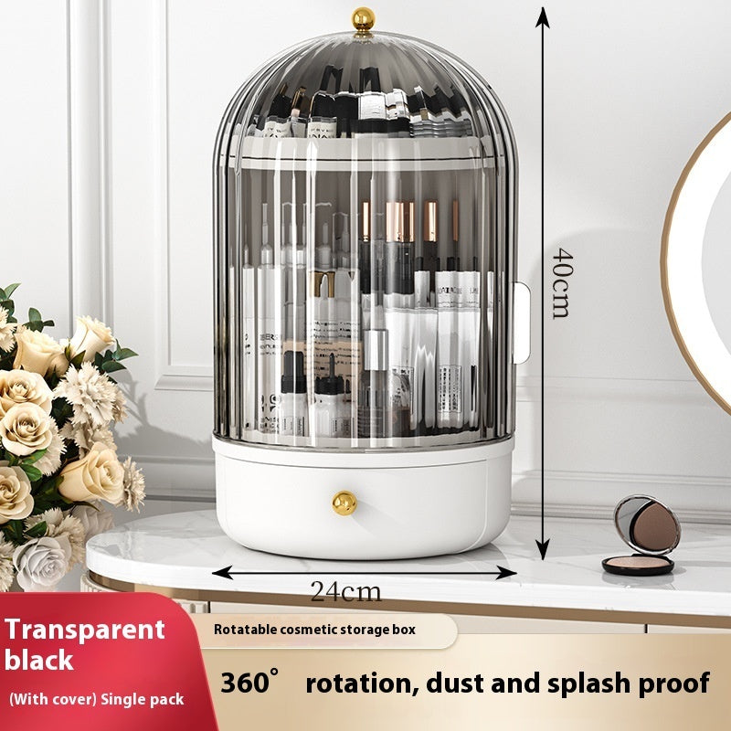 Large Rotating Cosmetic Brush Storage Box Dresser null