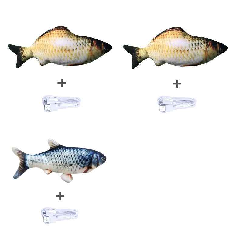 Electric Jumping Fish Cat Toy - USB Rechargeable - Amanluxe