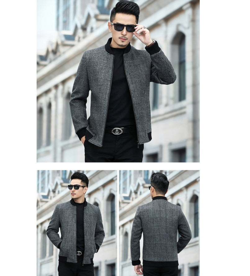 Autumn And Winter Fashion Men's Woolen Jacket