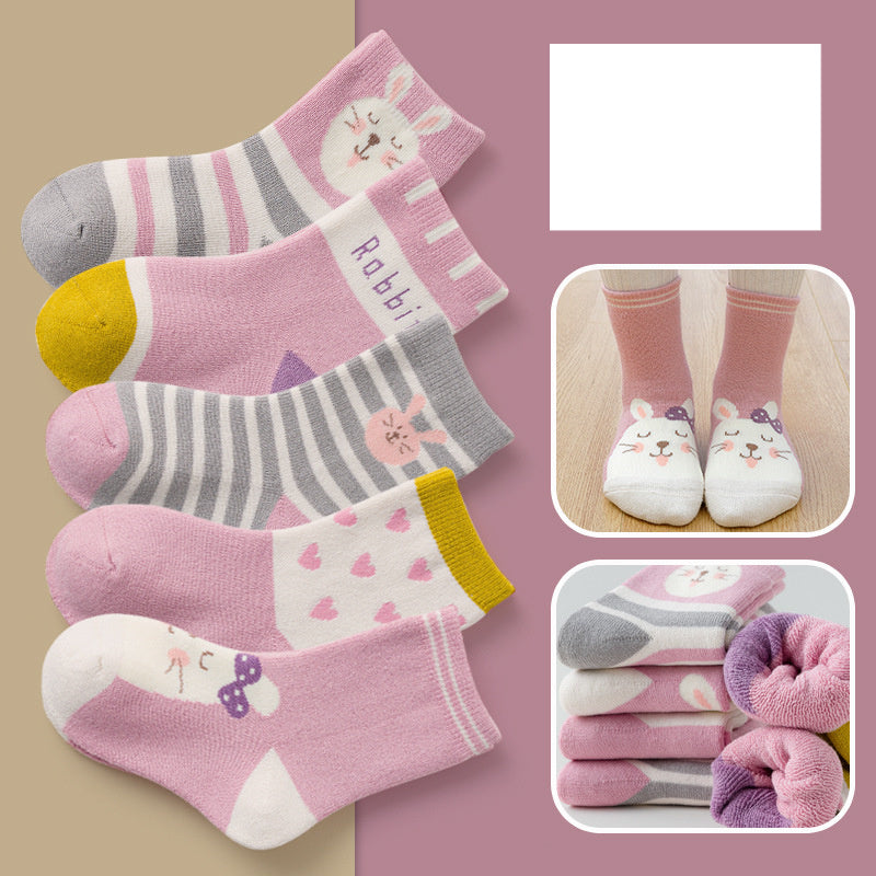 Fashion Thick Terry Socks Cartoon Casual Baby Socks