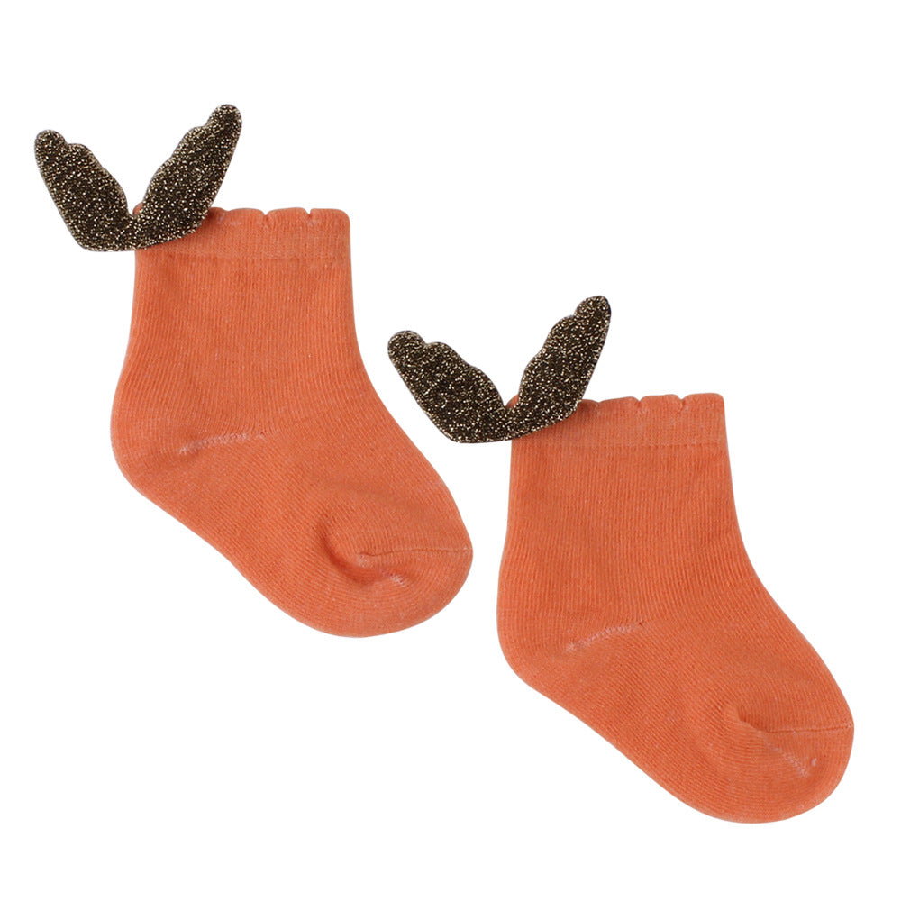 Angel wings baby loose mouth socks
