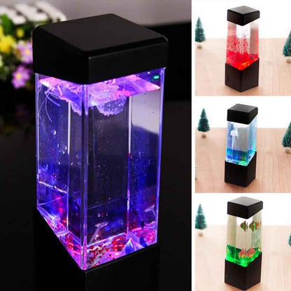 LED Jellyfish Night Light - Colorful Aquarium - Amanluxe