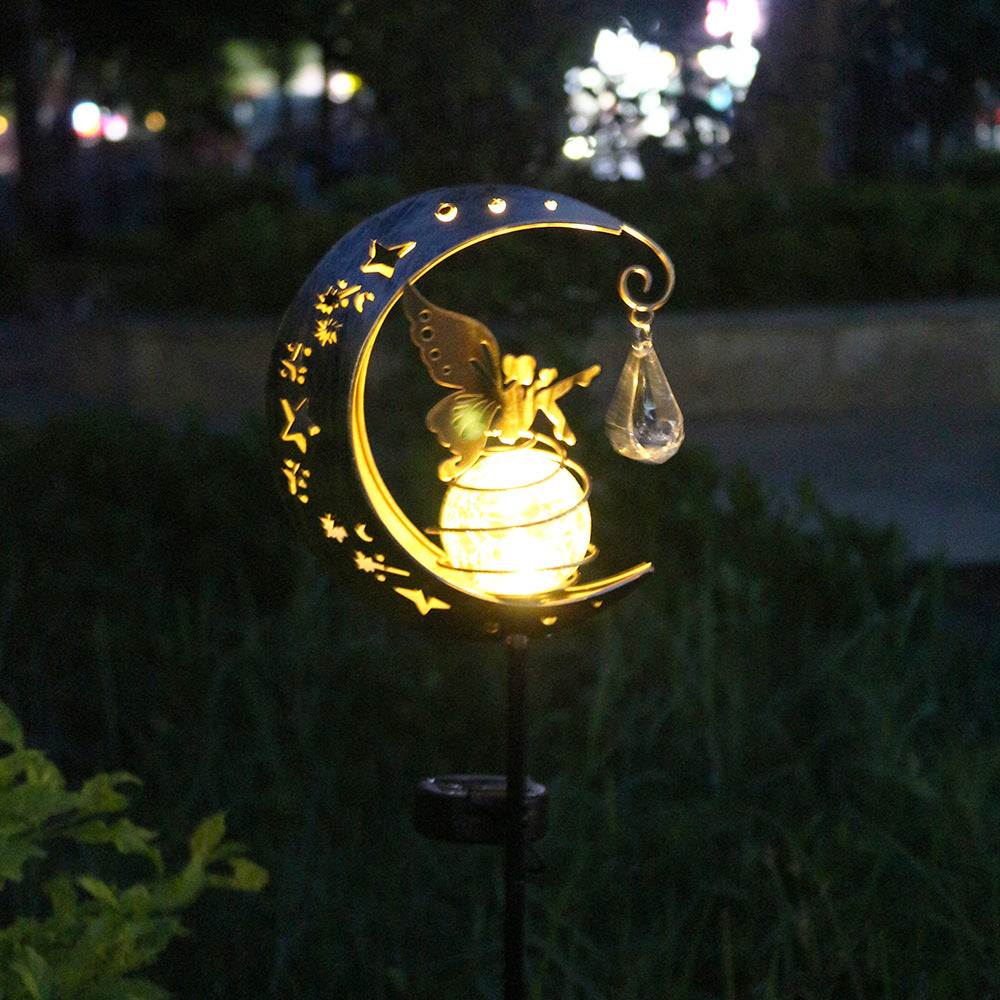 Cross-border New Solar Fairy Moon-light Lamp Cracked Glass