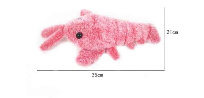 USB Rechargeable Jumping Shrimp Cat Toy - Amanluxe