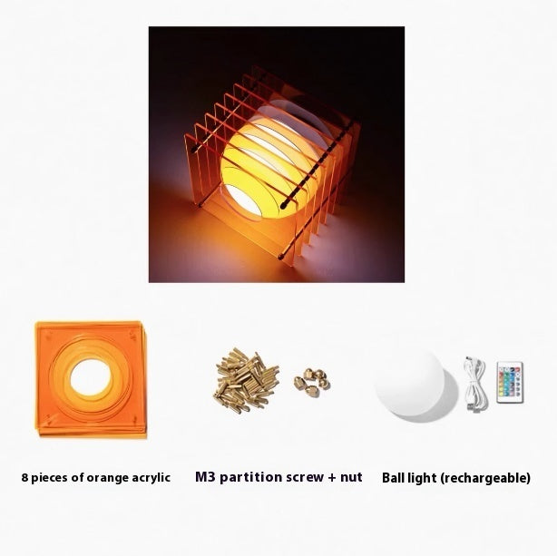 Diy Moon Light Acrylic Melaleuca Lamp Night Light Ambience Light