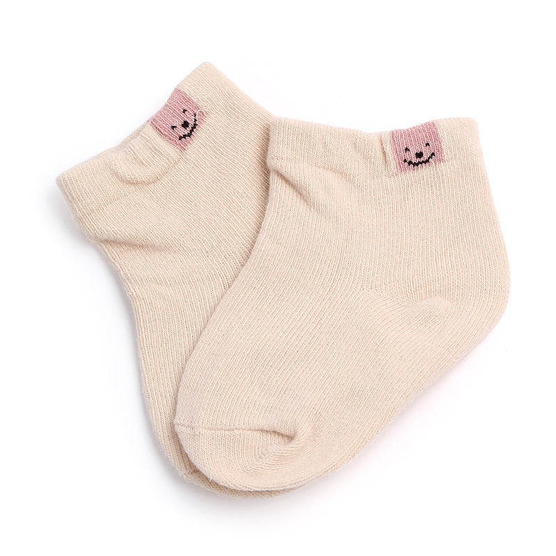 Combed Cotton Double Needle Baby Socks Candy Color Baby In-tube Socks