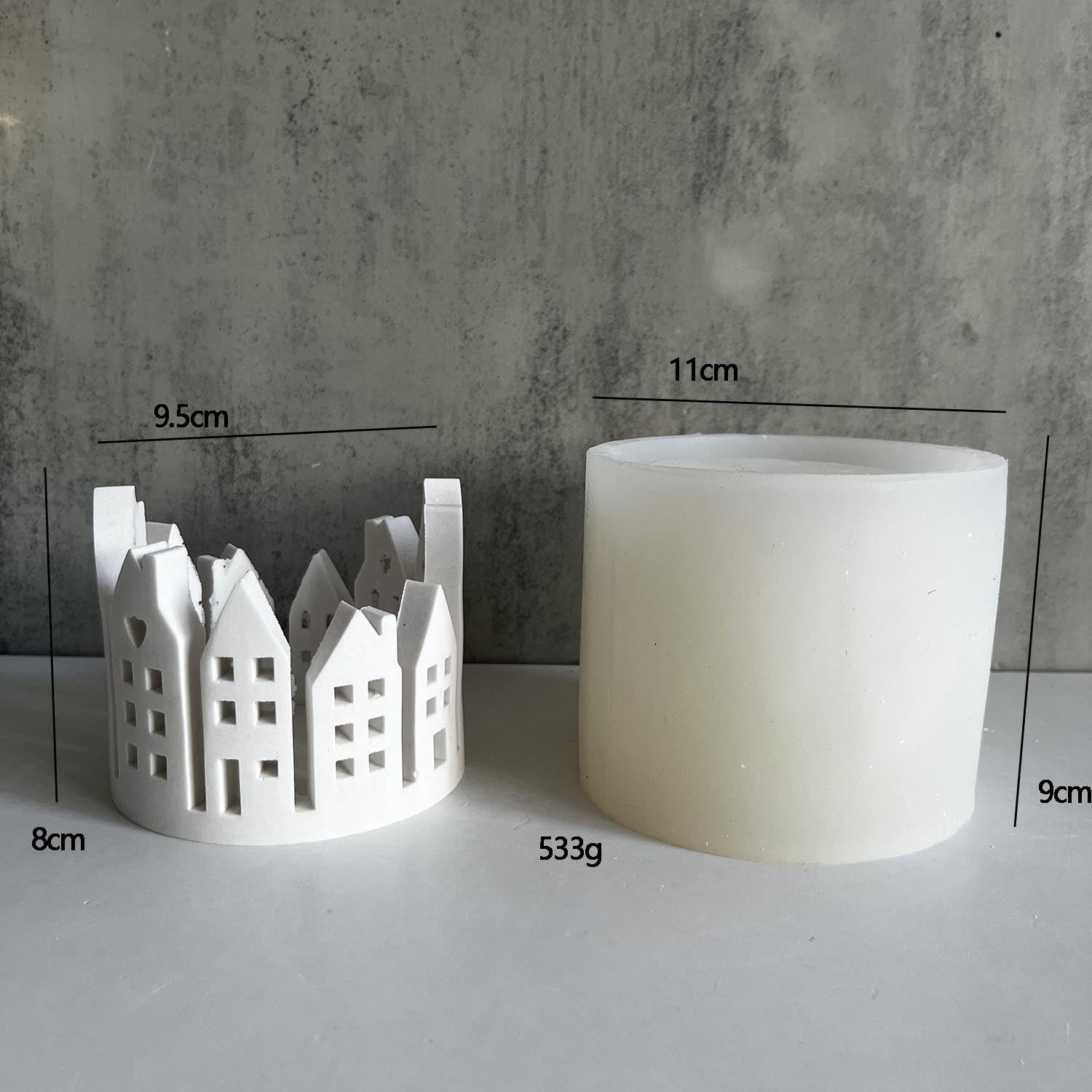 Hollow Ring Room Lamp Silicone Mold Ring Moon