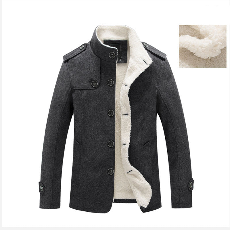Winter men's stand collar jacket