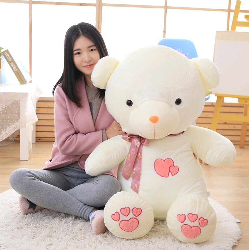 Plush toy heart-hearted couple love bear hug bear teddy bear doll bear Bud