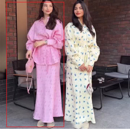 Women's Clothing Belt Waist-controlled Long Sleeves Denim Long Skirts Two-piece Set