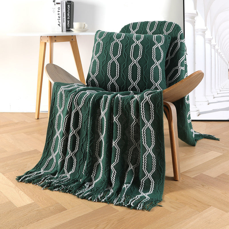 Bohemian Sofa Cover Cover Blanket Knitted Blanket Shawl Blanket
