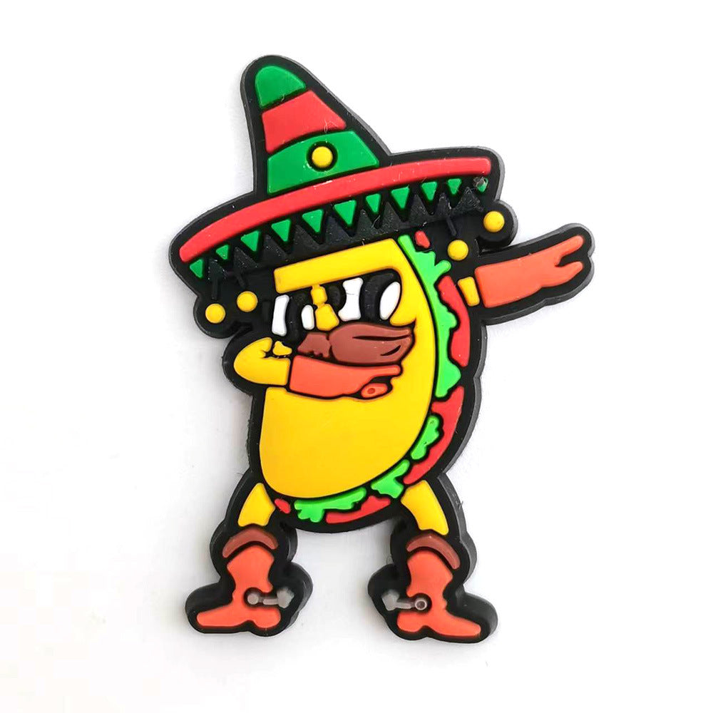 Mexican Food Series Interesting Diy Shoe Flower Decorations