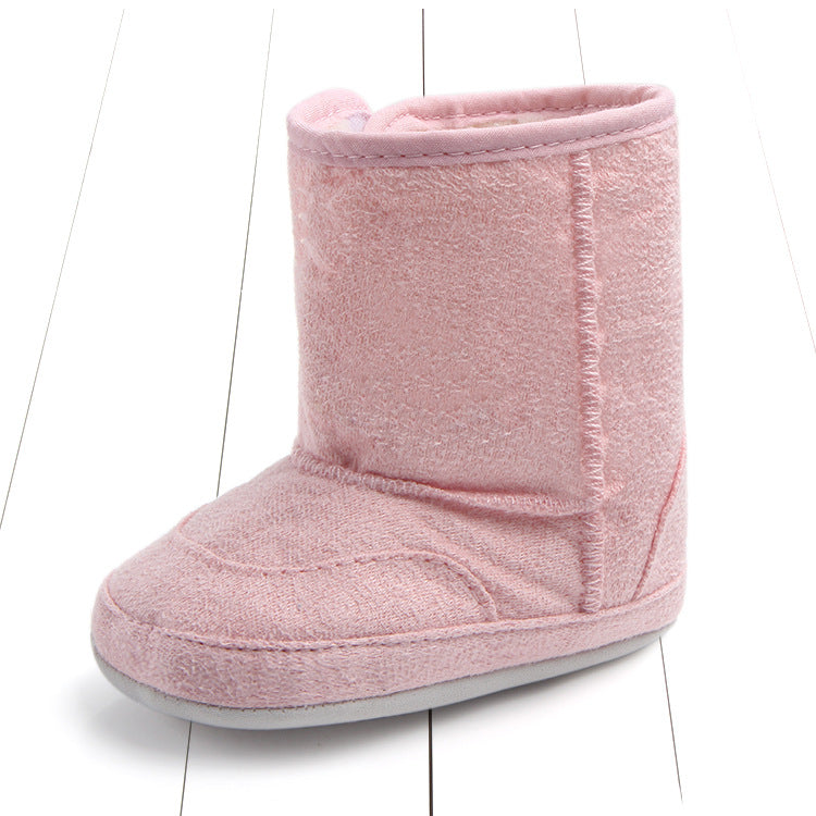 Suede cotton baby walking shoes baby soft soled shoes