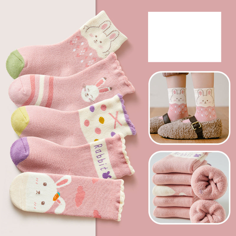 Fashion Thick Terry Socks Cartoon Casual Baby Socks