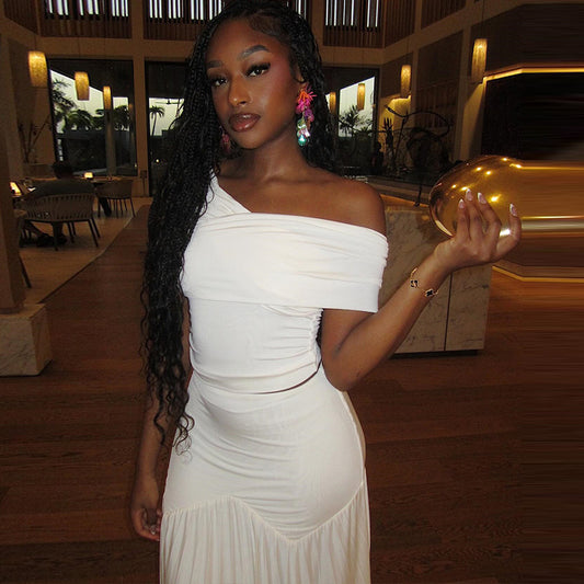 Women's Clothing Skirts Suit Sleeveless Off-shoulder