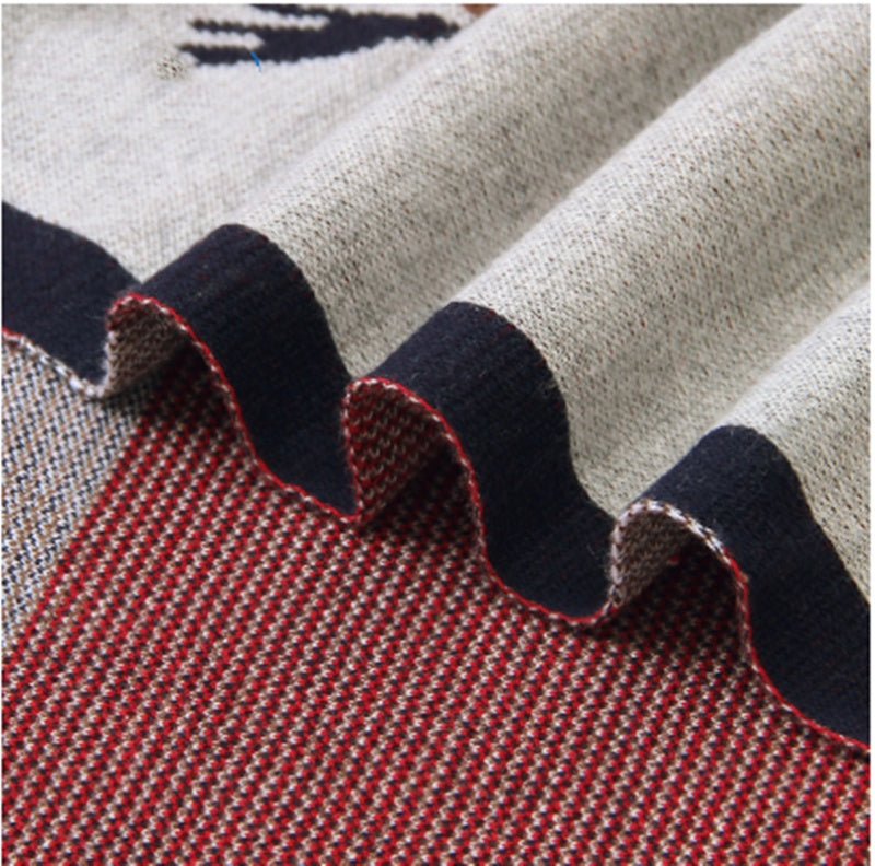 Pure Cotton Thread Casual Knitted Blanket Baby Hug Blanket