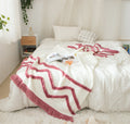 Tassel sofa blanket