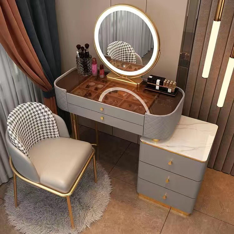 Modern Minimalist Bedroom Dresser Chair Set null