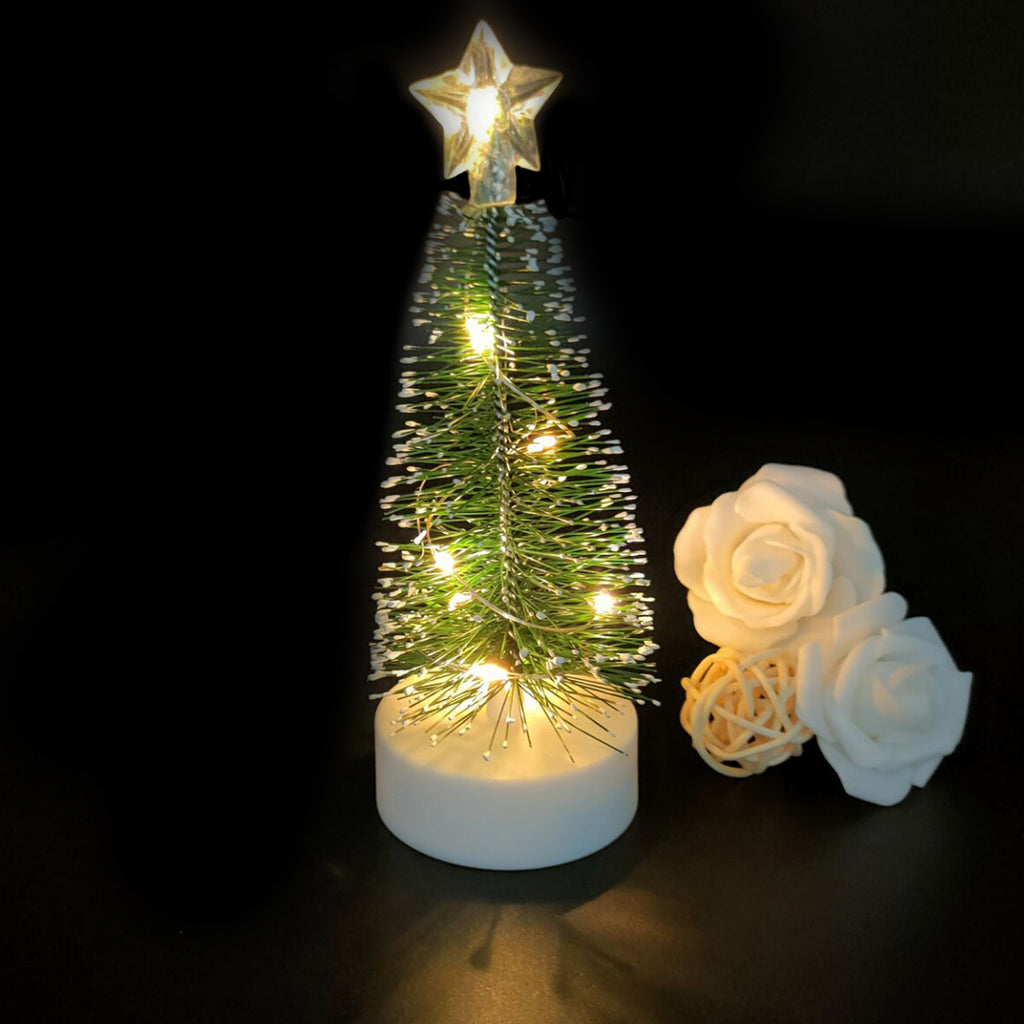 Christmas Table Decoration Xmas Tree Led Light Garland Xmas Ornaments New Year Christmas Decorations