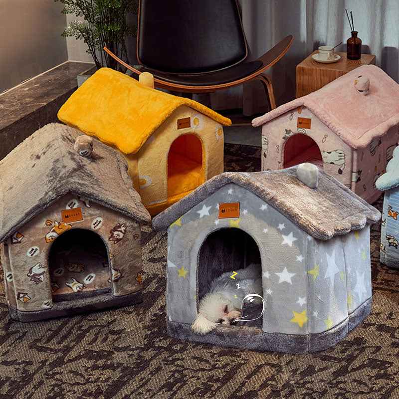 Foldable Dog House - Winter Villa Bed - Amanluxe