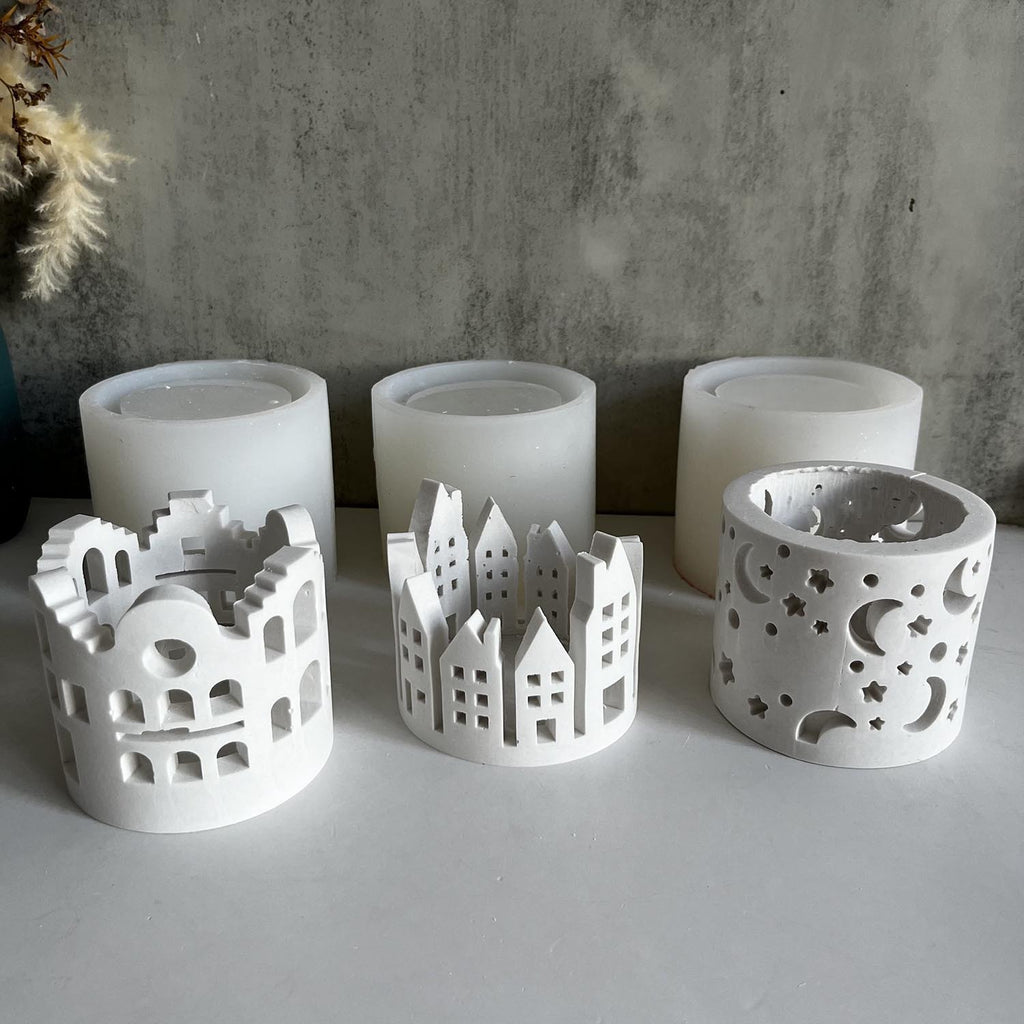 Hollow Ring Room Lamp Silicone Mold Ring Moon