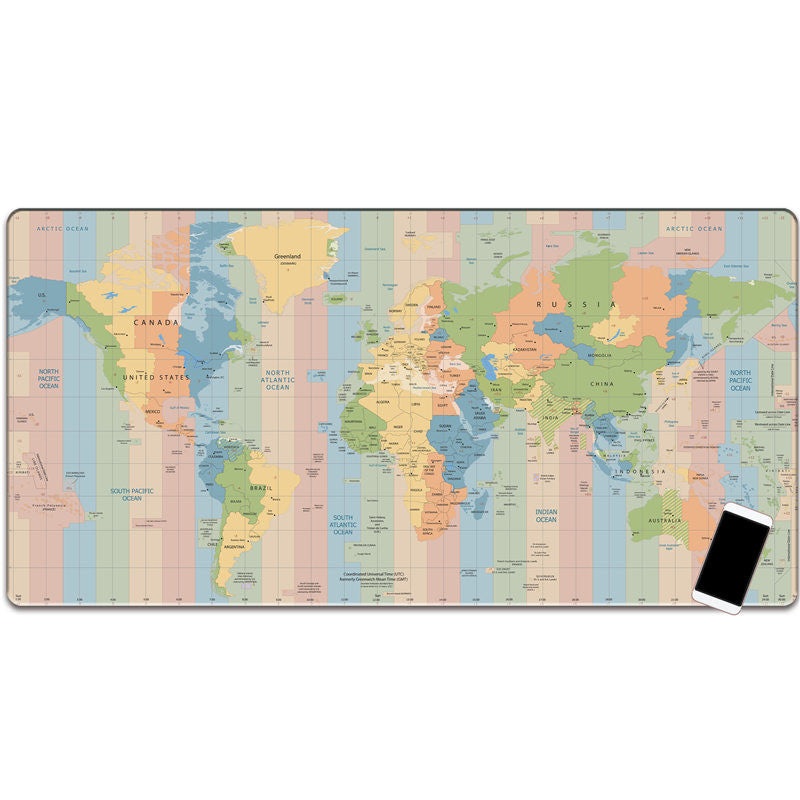 Map city mouse pad