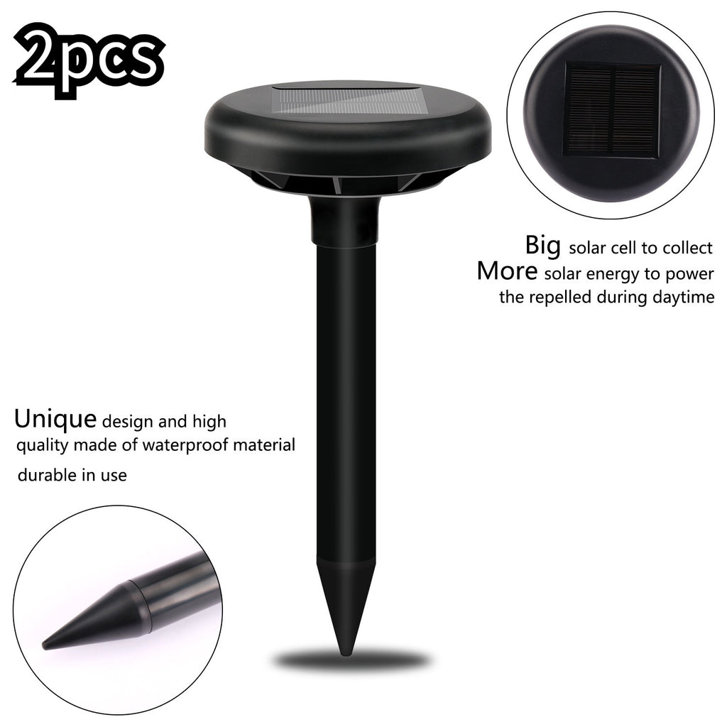 Solar ultrasonic mouse repeller
