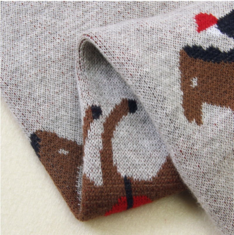 Pure Cotton Thread Casual Knitted Blanket Baby Hug Blanket