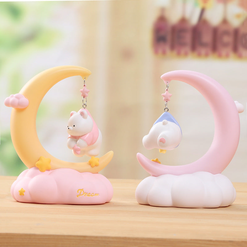 Creative Cute Moon Fairy Tale Small Night Lamp