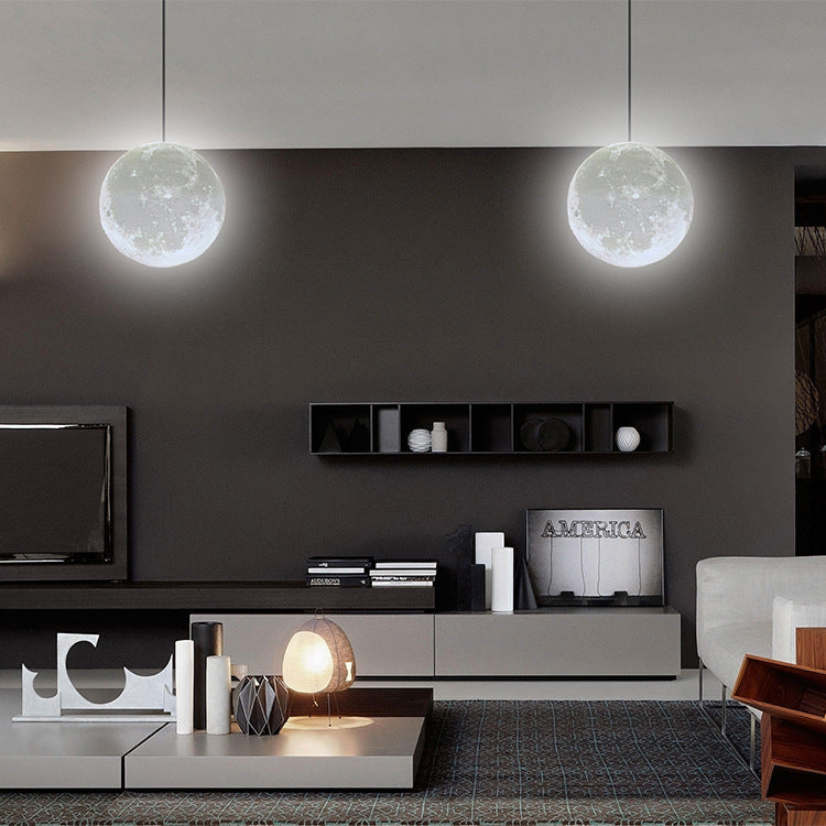3D Printed Moon Lamp For Home Living Room