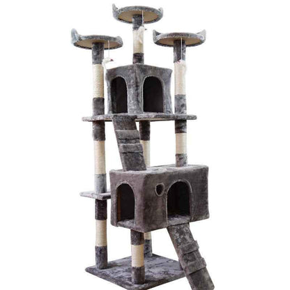 Large Cat Tree & Climbing Frame | Sisal Column with Jumping Platform - Amanluxe