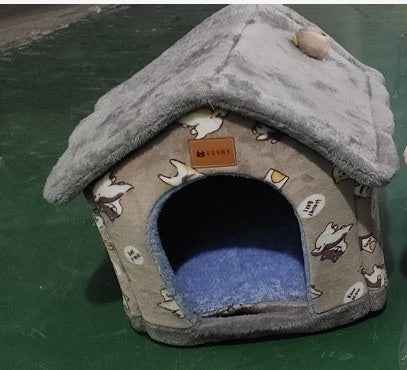 Foldable Dog House - Winter Villa Bed - Amanluxe